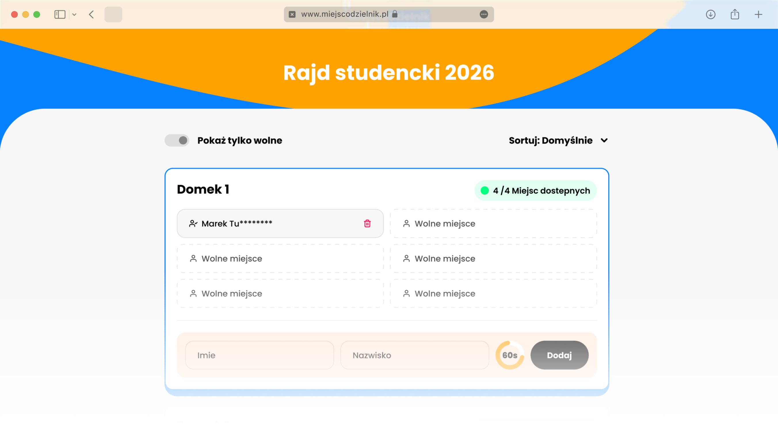 MiejscoDzielnik interface
