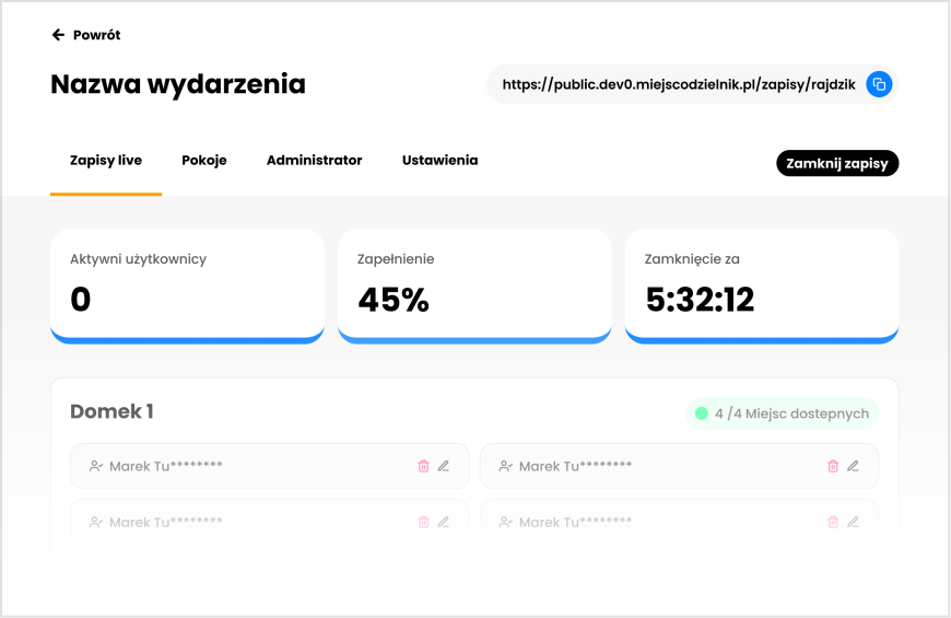 Automatyczne otwieranie zapisów